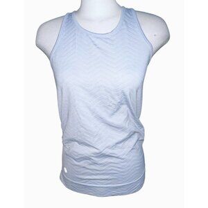 Athleta Light Gray Racerback Tank Top Sz Large Womens Athletic Tank Top